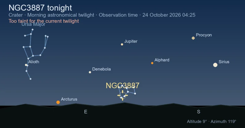 NGC3887 tonight