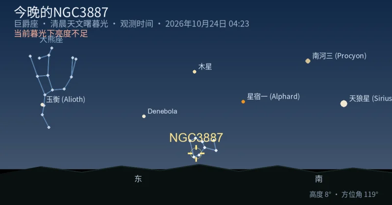 今晚的NGC3887