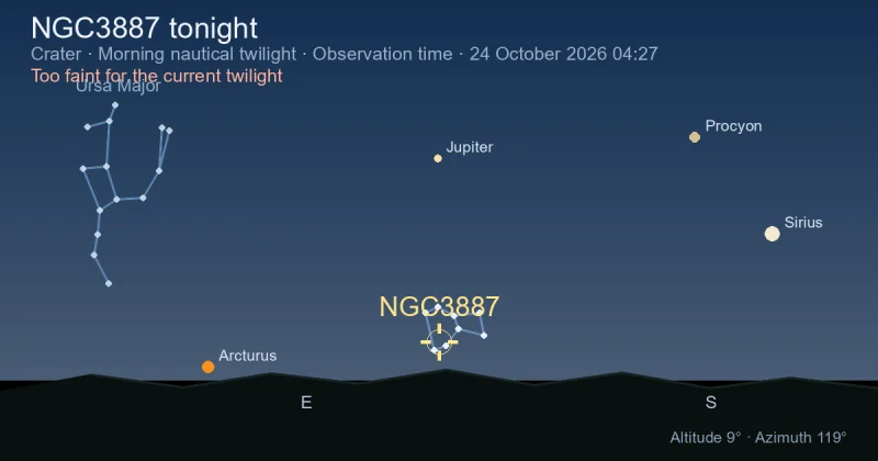 NGC3887 tonight