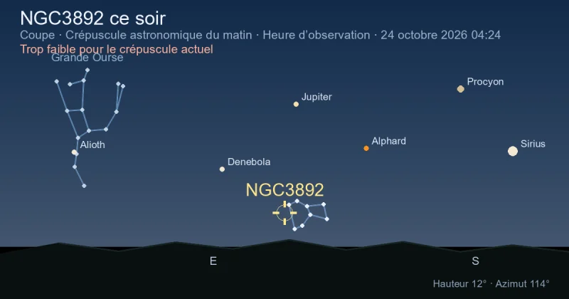 NGC3892 ce soir