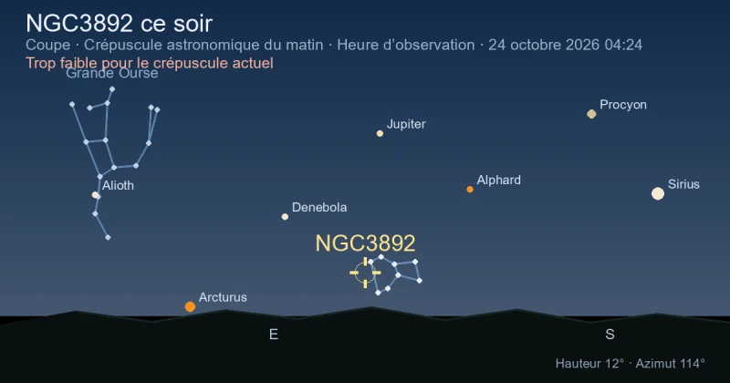 NGC3892 ce soir