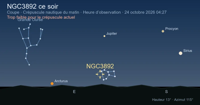 NGC3892 ce soir