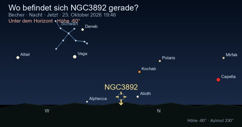 Wo befindet sich NGC3892 gerade?