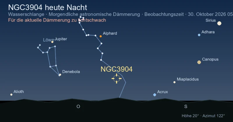 NGC3904 heute Nacht