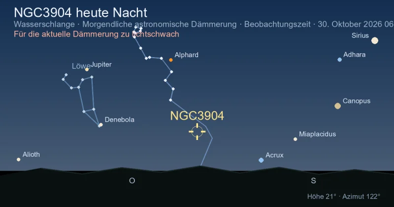 NGC3904 heute Nacht