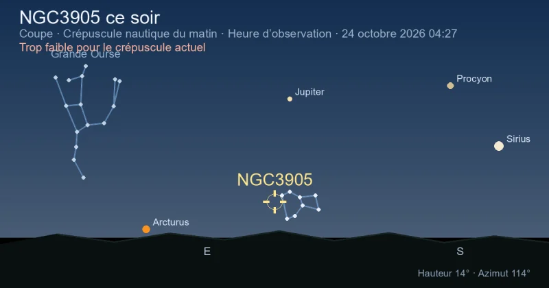 NGC3905 ce soir