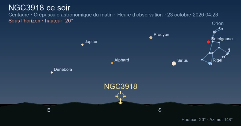 NGC3918 ce soir