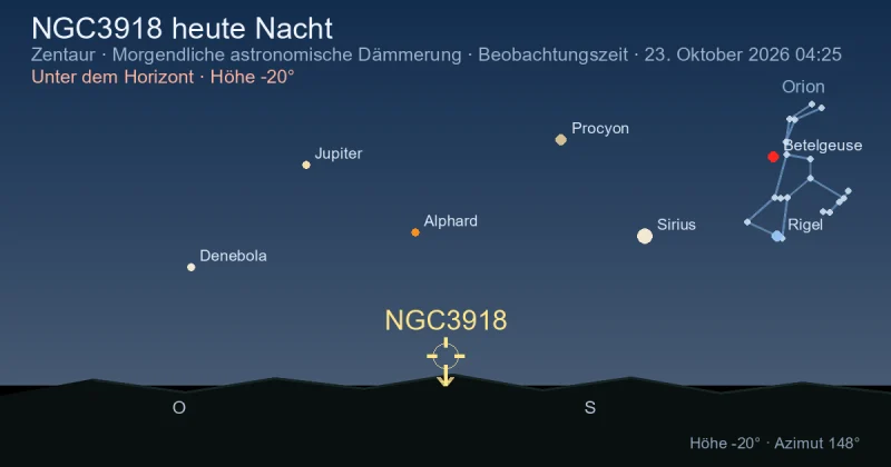 NGC3918 heute Nacht