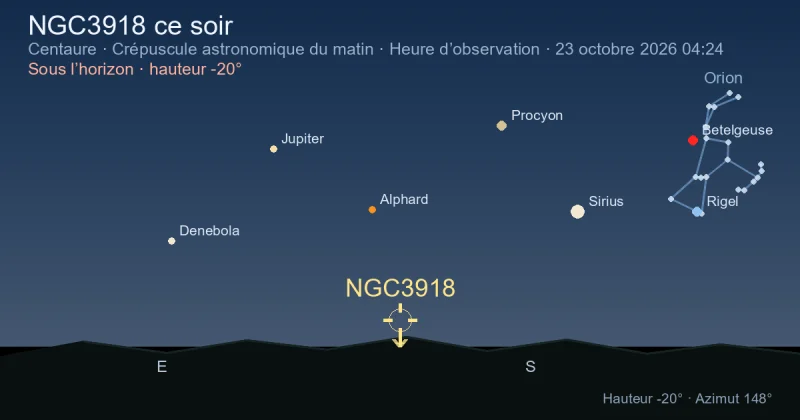 NGC3918 ce soir
