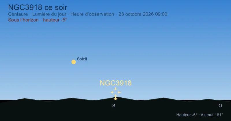 NGC3918 ce soir