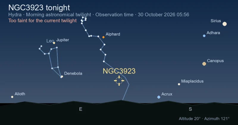 NGC3923 tonight
