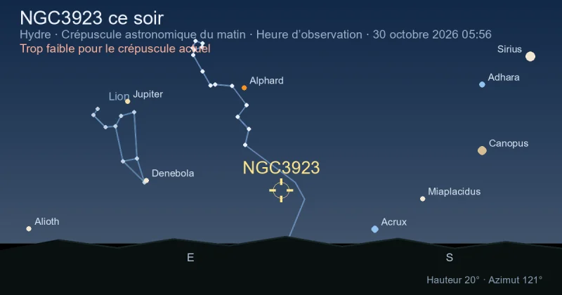 NGC3923 ce soir