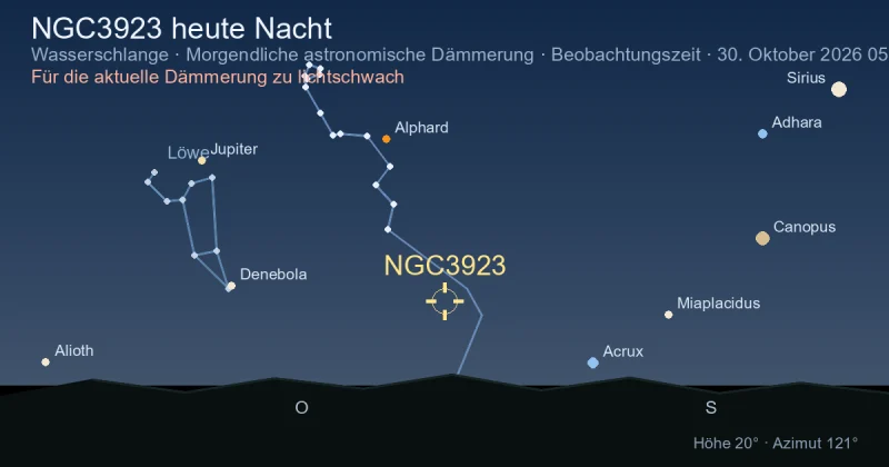 NGC3923 heute Nacht