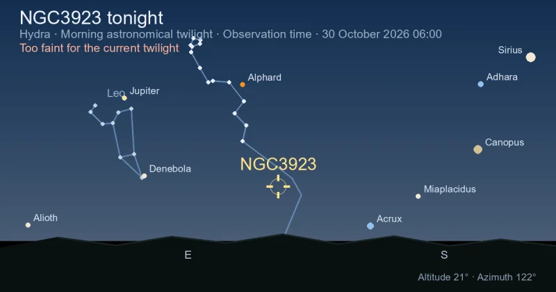 NGC3923 tonight