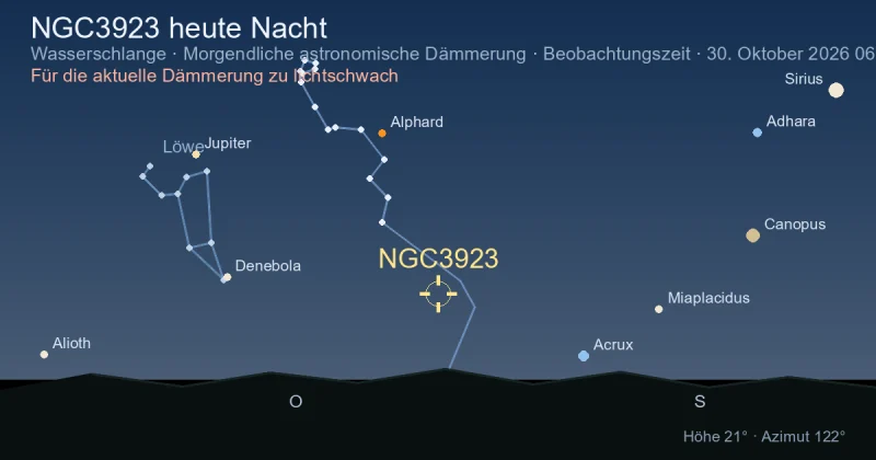 NGC3923 heute Nacht