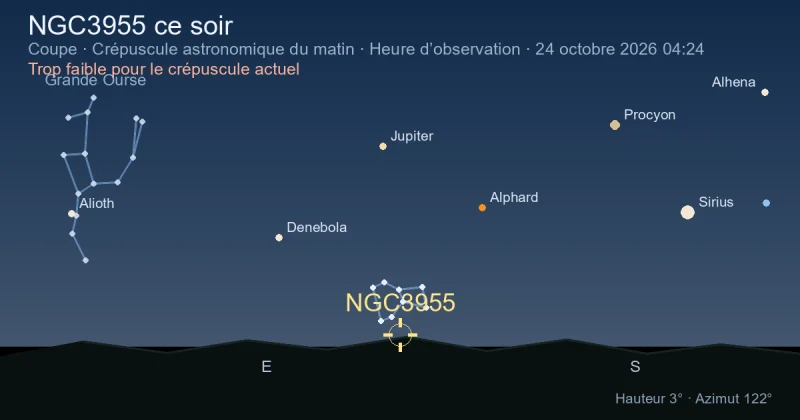 NGC3955 ce soir