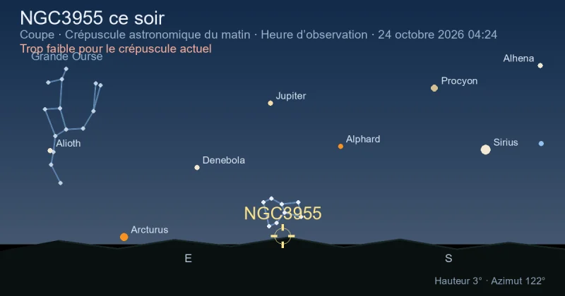 NGC3955 ce soir