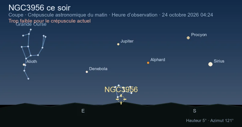 NGC3956 ce soir