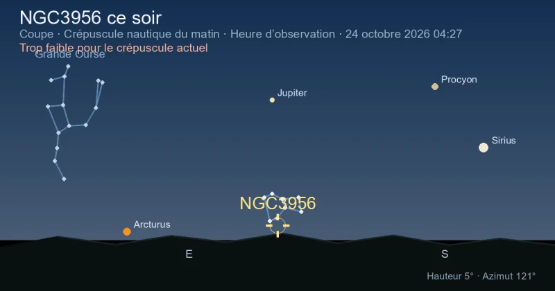 NGC3956 ce soir