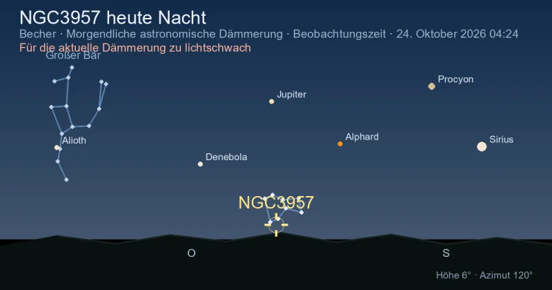 NGC3957 heute Nacht