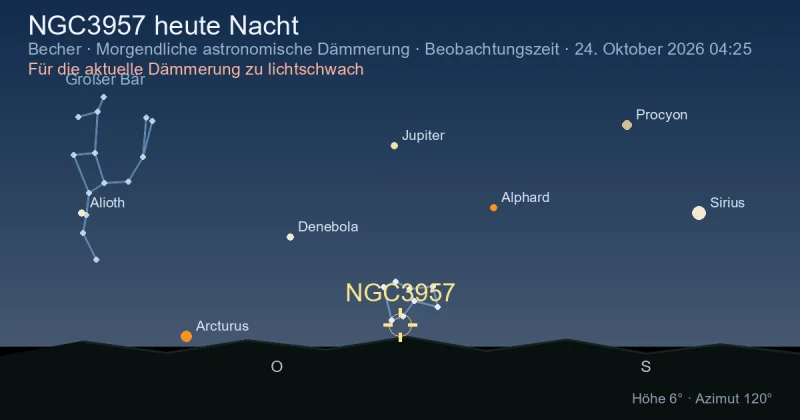 NGC3957 heute Nacht