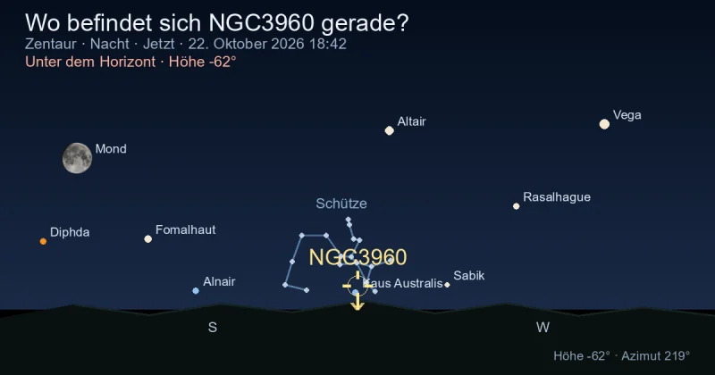 Wo befindet sich NGC3960 gerade?