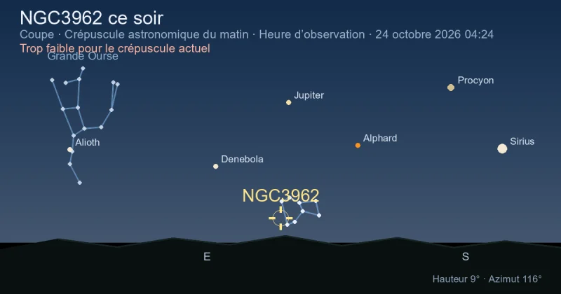 NGC3962 ce soir