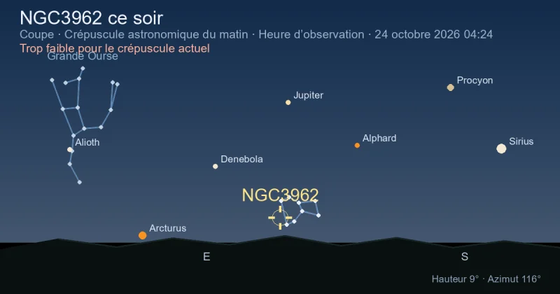 NGC3962 ce soir