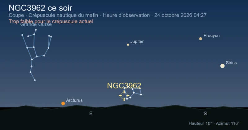 NGC3962 ce soir