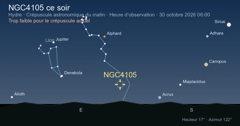 NGC4105 ce soir