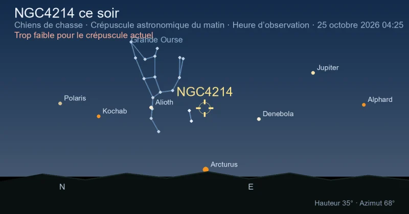 NGC4214 ce soir