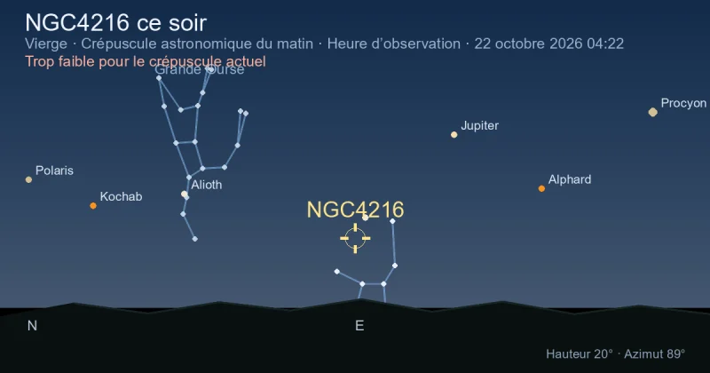 NGC4216 ce soir