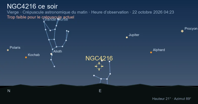 NGC4216 ce soir