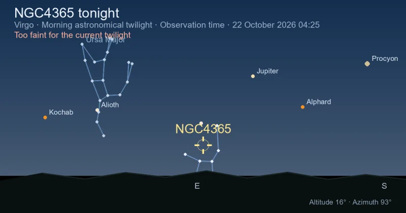 NGC4365 tonight