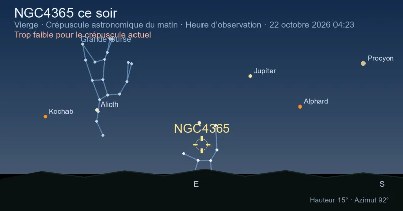 NGC4365 ce soir
