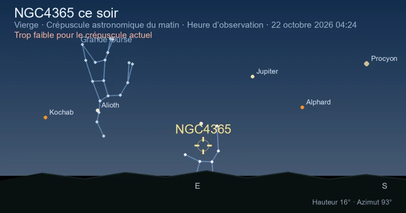 NGC4365 ce soir