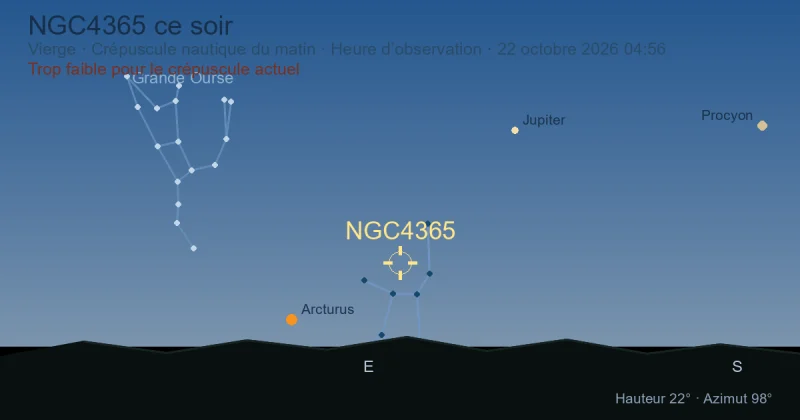 NGC4365 ce soir