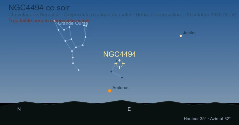 NGC4494 ce soir