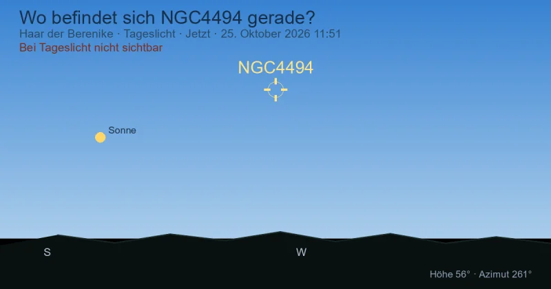 Wo befindet sich NGC4494 gerade?