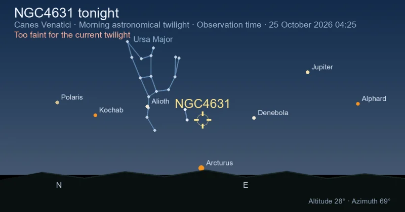 NGC4631 tonight