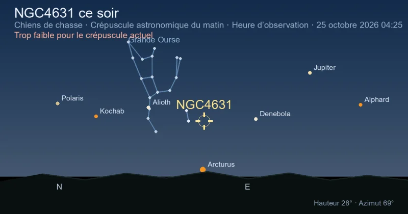 NGC4631 ce soir