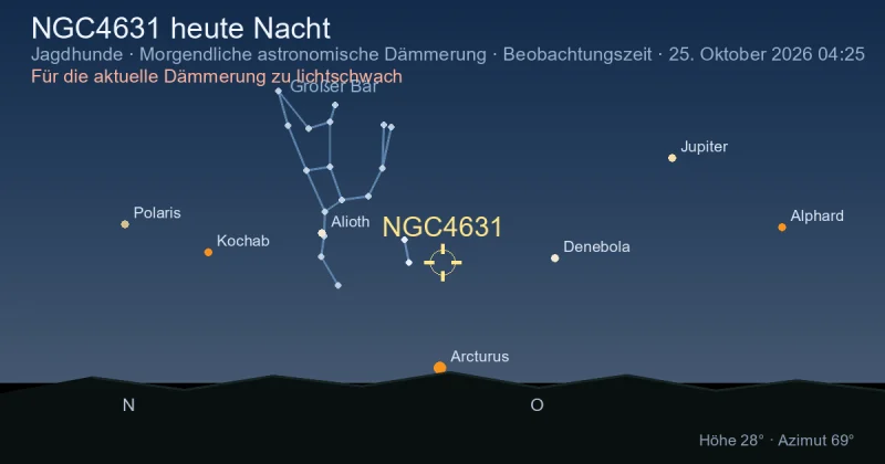 NGC4631 heute Nacht