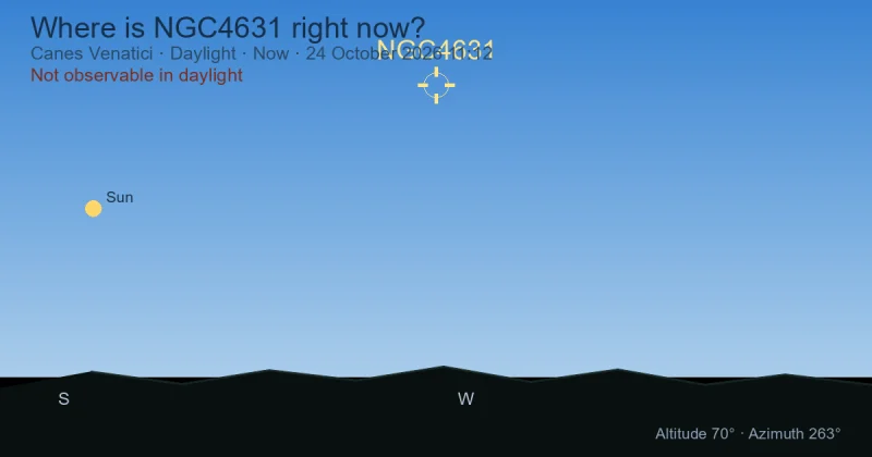 Where is NGC4631 right now?