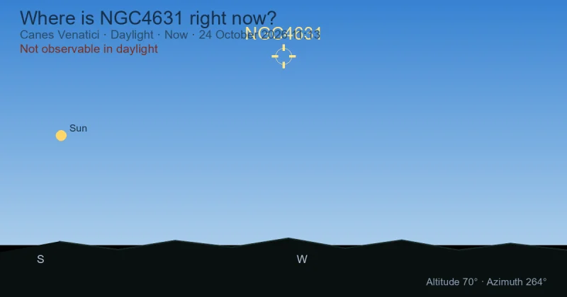 Where is NGC4631 right now?