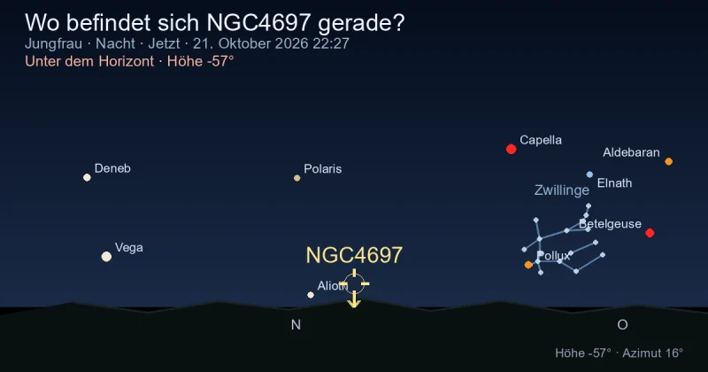 Wo befindet sich NGC4697 gerade?