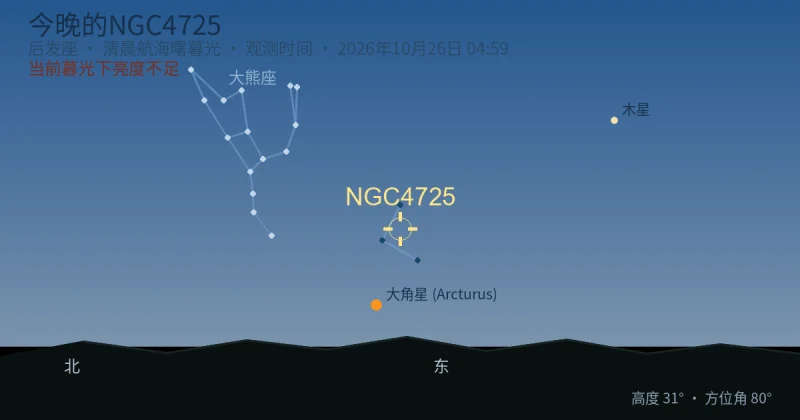 今晚的NGC4725