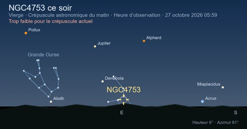 NGC4753 ce soir