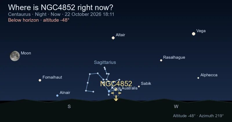 Where is NGC4852 right now?