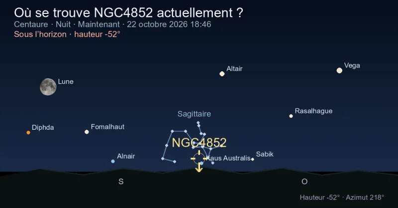 Où se trouve NGC4852 actuellement ?
