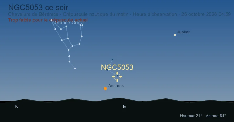 NGC5053 ce soir
